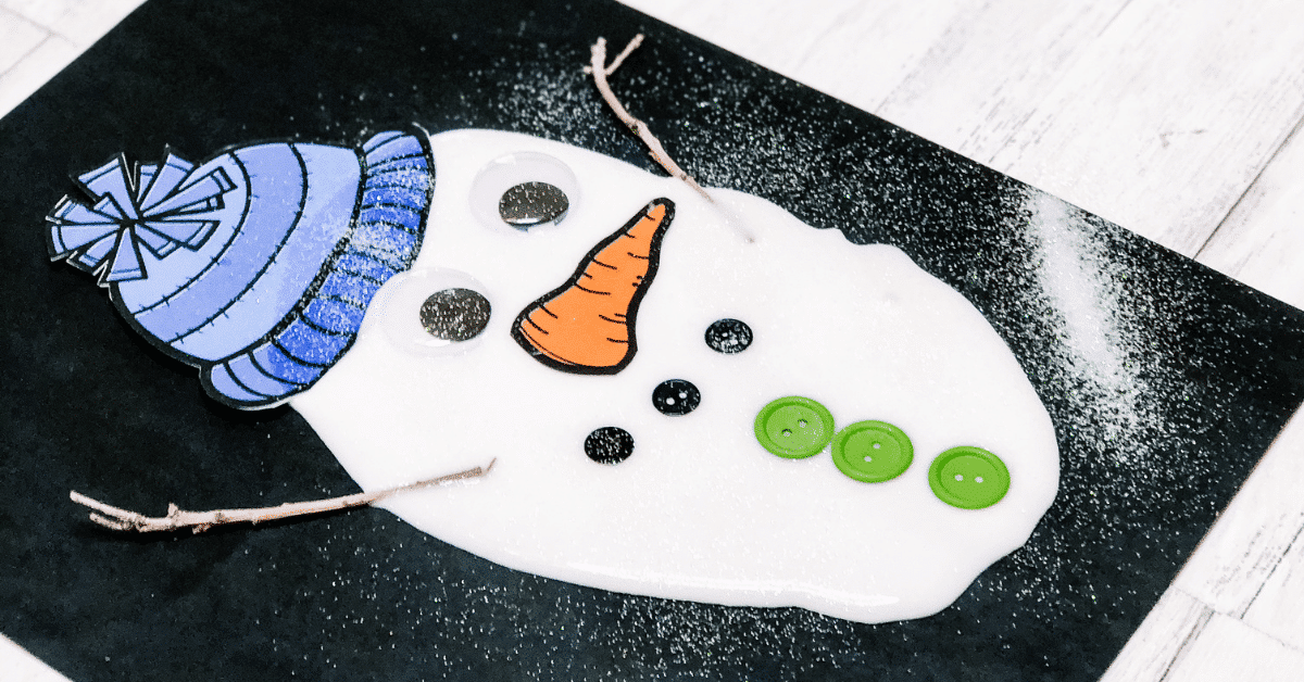 snowman craft for kids featured image