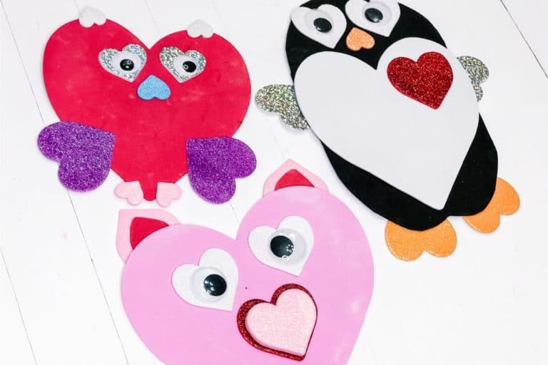 Heart Animal Craft for Kids