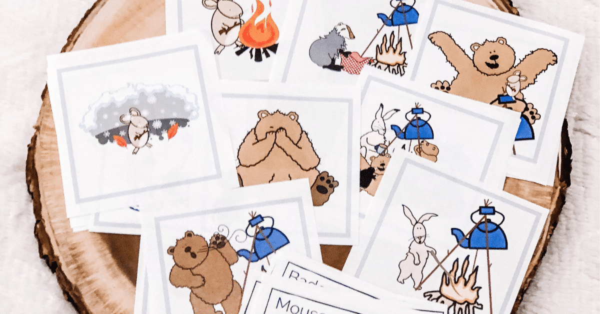 bear snores on sequencing cards featured image
