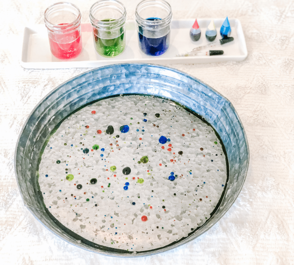 Oil and Water Science Experiment STEM Activity for Kids