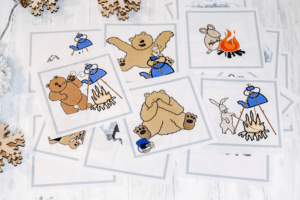 bear snores on literacy activity for kids